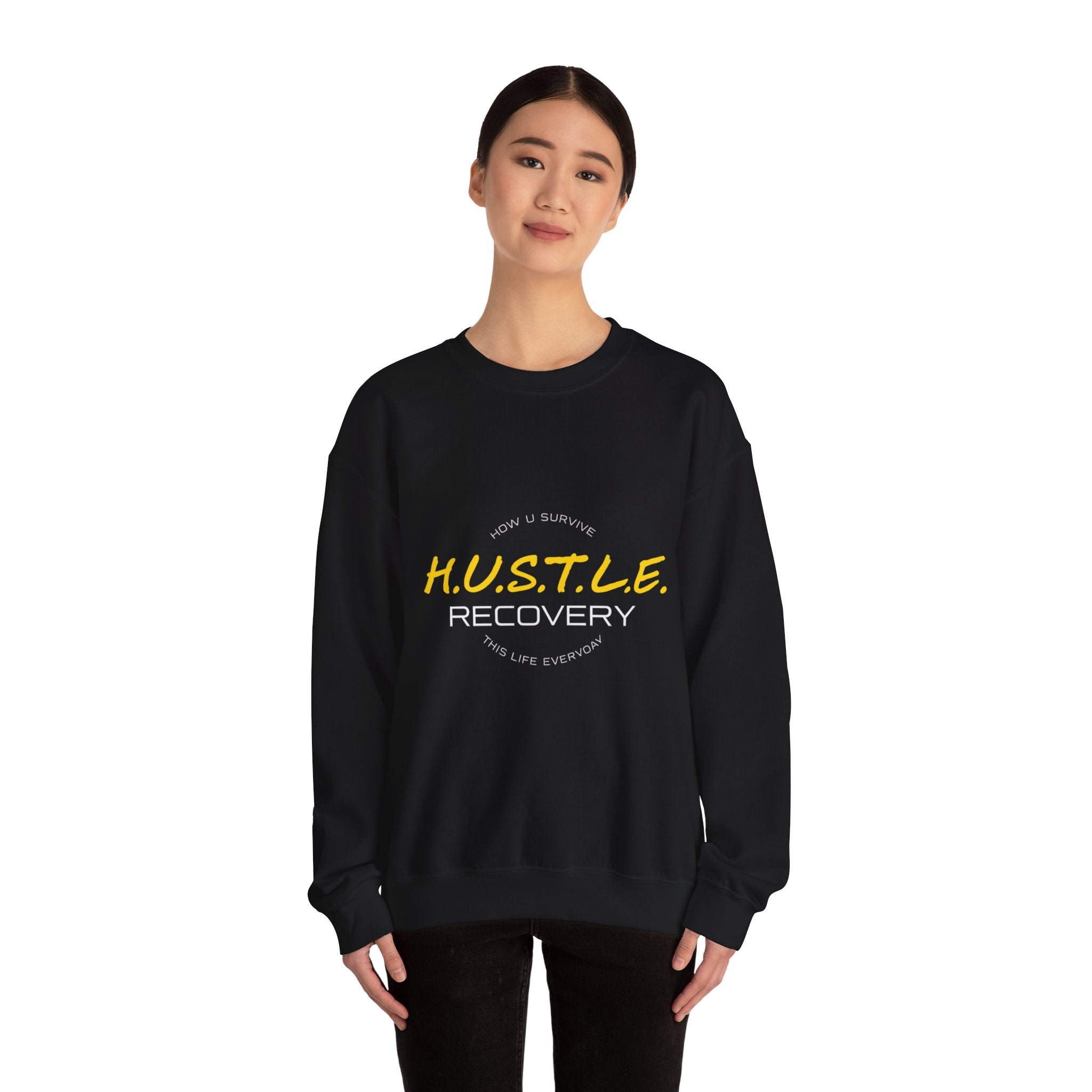 Recovery Hustle Sweatshirt — H.U.S.T.L.E. Recovery Crewneck